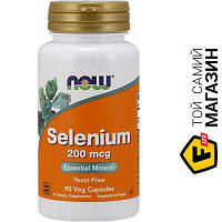 Минералы NOW Selenium 200мкг, 90 капсул