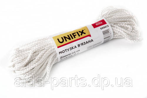 Мотузка в'язана 6 мм, 15 м біла UNIFIX