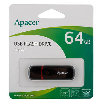 Флешпам'ять Apacer AH333 USB 2.0 64 GB Black
