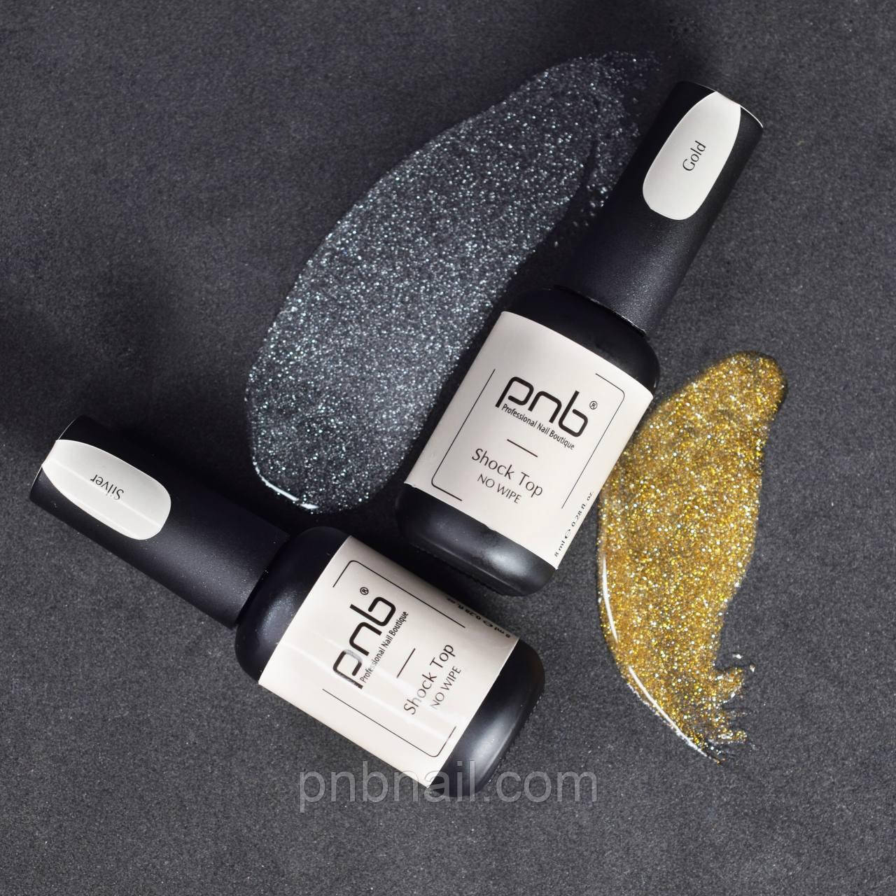 Shock Top PNВ, No Wipe — Silver / світловідбиваючий топ  / 8 мл