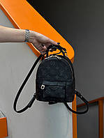 Портфель женский Louis Vuitton Palm Springs Backpack Mini Dark Blue LV Луи Витон рюкзак через плечо сумка