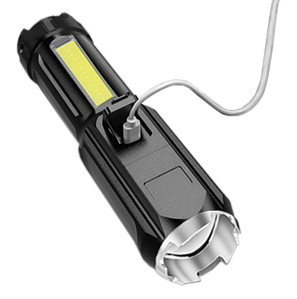 Ліхтар ручний 81022-XPE+COB, Li-Ion акумулятор, zoom, ЗП Type-C