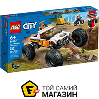 Конструктор LEGO City Пригоди на позашляховику 4x4 252 деталей (60387)