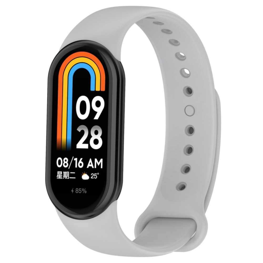 Ремінець для фітнес браслета Xiaomi Mi Band 8,9,10 сірий, фото 1