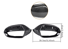 Накладки на дзеркала AUDI (Ауді) A6 (C7) 2011-2018 Карбон, фото 3