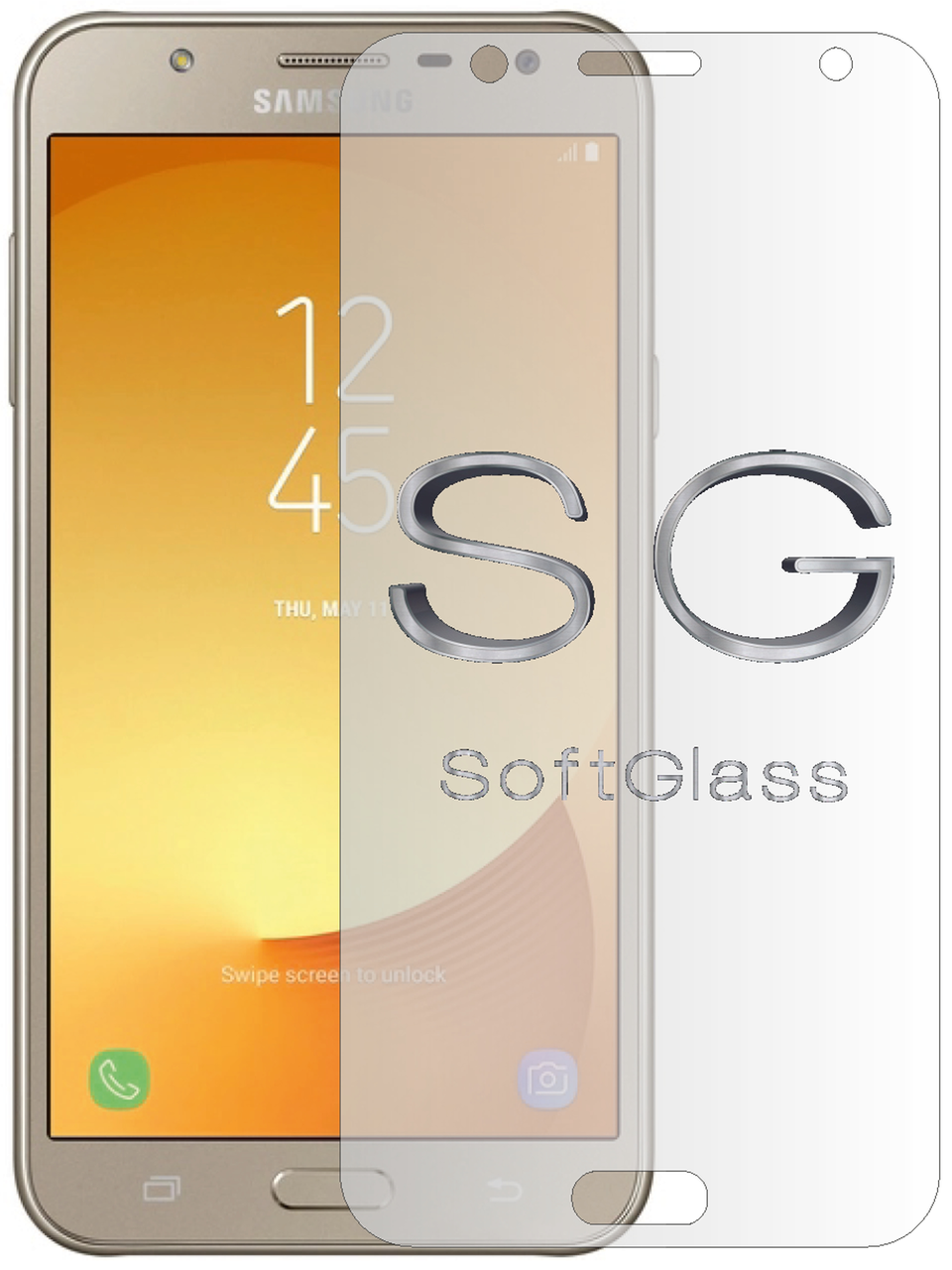 М'яке скло для Samsung J7 Neo J701 на екран поліуретанове SoftGlass