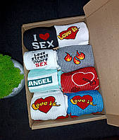 Подарочный набор носков «Любовь» 8 пар
