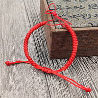 Плетеный браслет-оберег Красная нить
