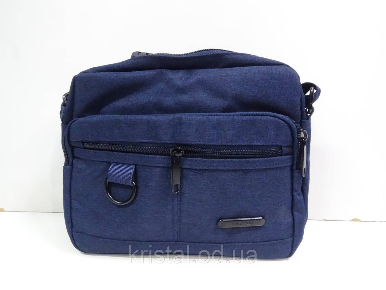 Чоловіча текстильна сумка на плече гуртом 24*19 см. серії "Goldbe" No3159, фото 1