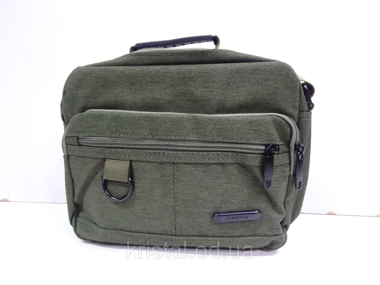 Чоловіча текстильна сумка на плече гуртом 24*19 см. серії "Goldbe" No3161, фото 1