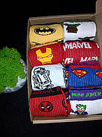 Подарочный набор носков «Супергерои» 8 пар