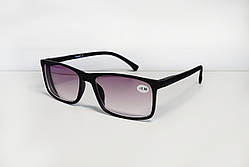 Окуляри чоловічі для зору матові, з діоптріями тоновані -4,50