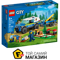 Конструктор LEGO City Мобільний майданчик для дресування поліцейських собак 197 деталей (60369)