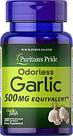 Часник без запаху, Odorless Garlic, Puritan's Pride, 500 мг, 100 капсул