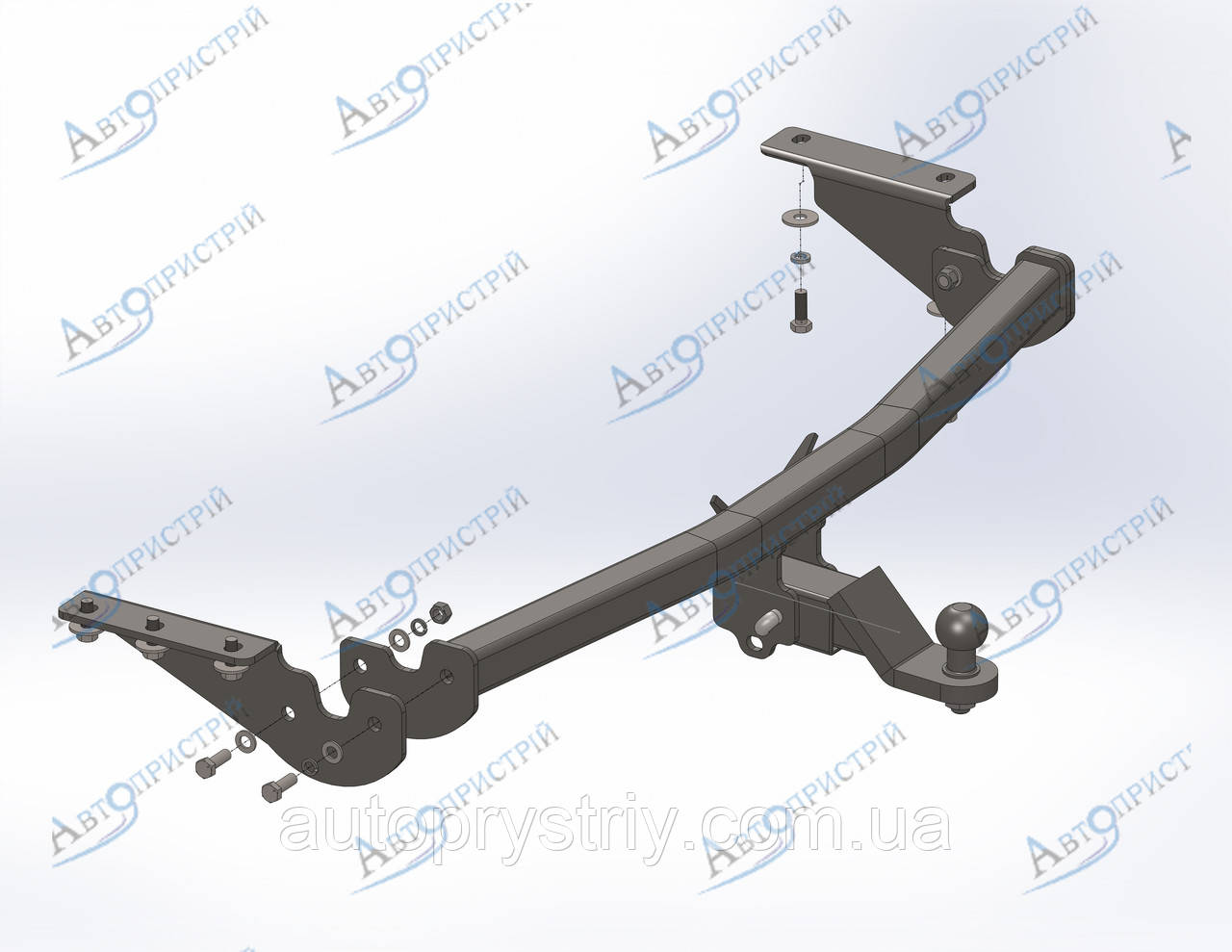 Фаркоп - Toyota RAV-4 Кросовер (2013-2018) вставка під квадрат