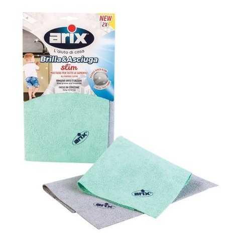 Ганчірка універсальна для миття, прибирання поверхонь в оселі Arix Brill&Asciug Slim 2 шт, фото 1
