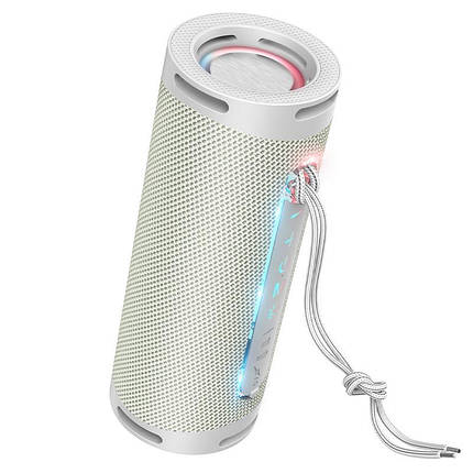 Бездротова колонка Hoco HC9 Dazzling pulse sports portable loudspeaker білий, фото 1