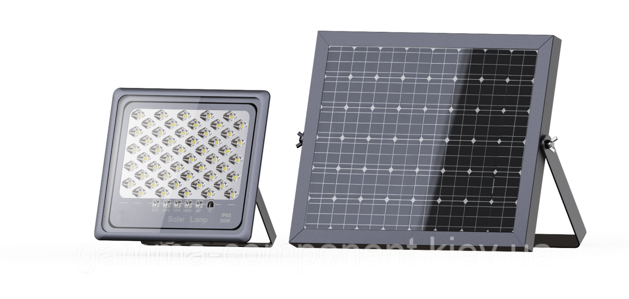 Прожектор на сонячній батареї 400W AVT-1 SUN з пультом, фото 1