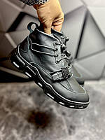 NEW!!! Чоловічі чоботи зима (натуральна шкіра)BLACK