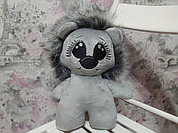 Плюшевая игрушка ежик серый подарок для ребенка 30 см 4606