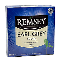 Чай чорний Remsey Earl Grey strong 75 пакетиків, 131г