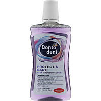 Ополаскиватель для полости рта Dontodent Protect & Care 10 in1 Rundumschutz 500 мл (4058172784651)