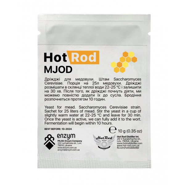 Винні дріжджі для медовухи Hot Rod Mjod (10 г)