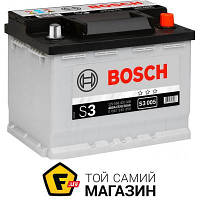 Автомобильный аккумулятор Bosch S3 56Ач 480А (556 400 048/0092S30050)