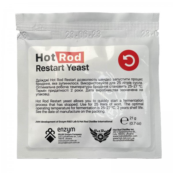 Винні дріжджі Hot Rod Restart (21 г) для відновлення бродіння