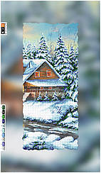 Схема для вишивання бісером на підрамнику (полотно) "Зимовий пейзаж"