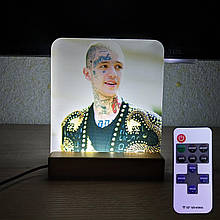 Світильник нічник з надрукованою картинкою Lil Peep з пультом acr-uf000042