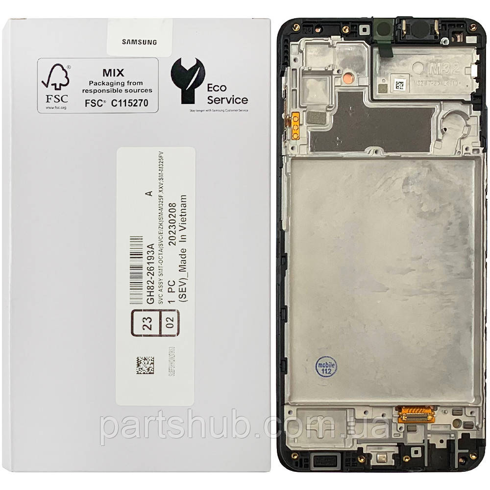 Дисплей Samsung Galaxy M32 M325F з тачскріном оригінал 100% Service Pack з рамкою
