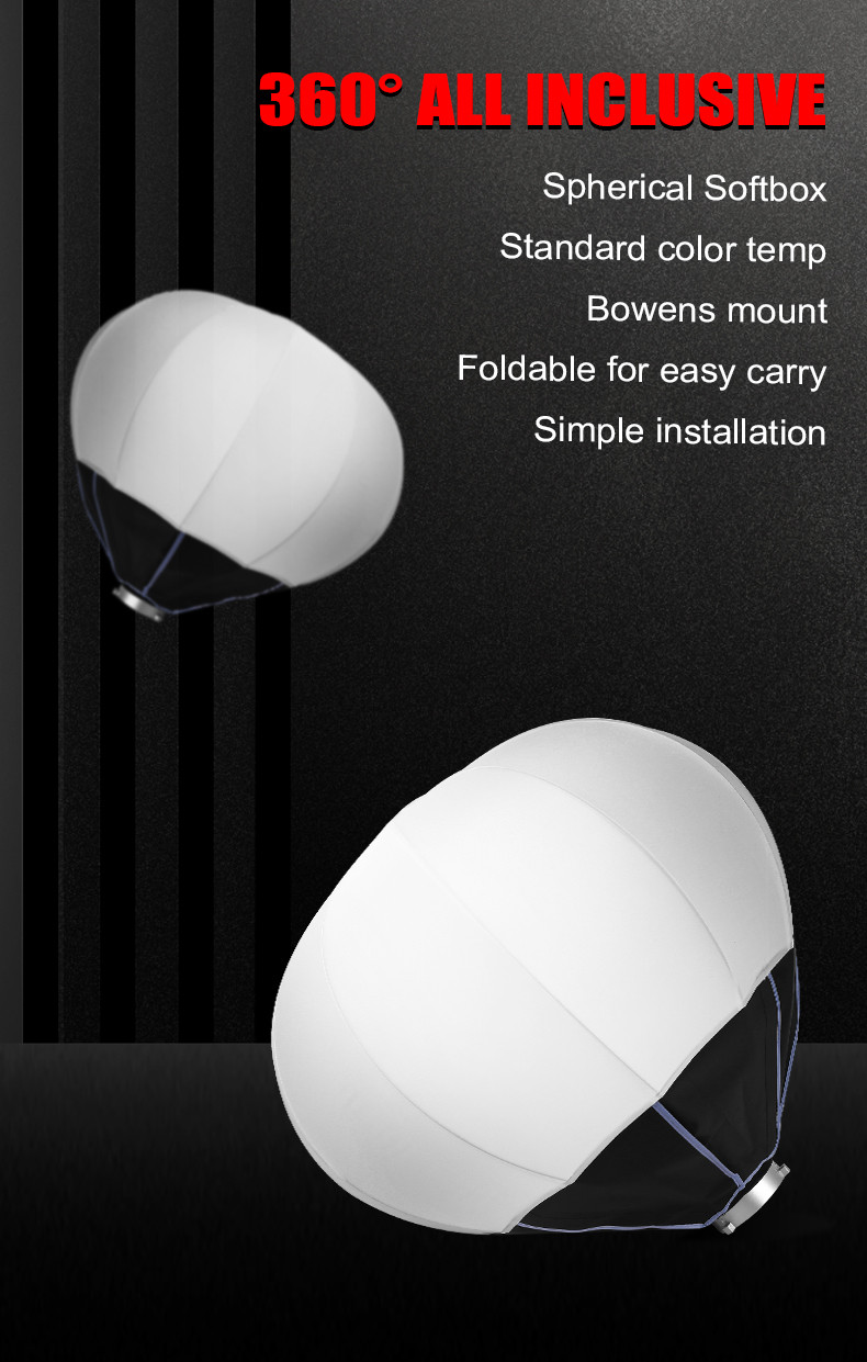 Сферический софтбокс - шар Zomei (Lantern Ball) 65 см с байонетом Bowens / Elichrom - Extreme - фото 6 - id-p2014512300
