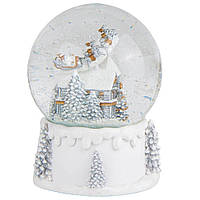 Фігурка снігова куля Біла казка 12х12х16 см 16016-037