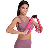 Еспандер для грудей, сідниць, стегон Рlanet Sport Метелик рожевий, фото 2
