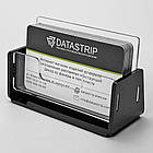 Підставка для візиток, візитниця настільна, чорна акрилова універсальна, 100х70х40мм, фото 2