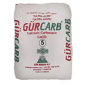 Мікрокальцит Gurcarb (Gur Maden) 5 мкм, карбонат кальцію (5 мікрони) 25 кг