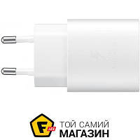 Зарядное устройство Samsung PD3.0 Type-C 25W, white (EP-TA800XWEGRU) 3 А