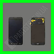 Дисплей Samsung J700 J7 2015 із сенсором, чорний (TFT, оригінал Китай)