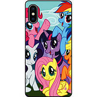 Силиконовый бампер чехол для Iphone X 10 с рисунком Мой маленький пони my little pony