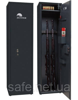 Сейф збройовий Griffon GLT.340.K (ВxШxГ:1512x340x260) на 4 рушниці, сейф для рушниці, мисливський сейф