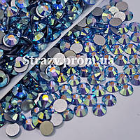 Стрази ss16 Lt.Sapphire Shimmer AB 100 шт. (4,0 мм) YHB холодна фіксація