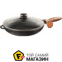 Круглая сковорода традиционная «Наша Майстерня» ( Т302С3 24см ) подходит для газовых плит, для