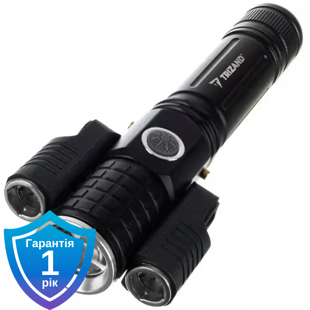 Ліхтар тактичний Trizand Searchlight T6 2 LED ZOOM 600 mAh