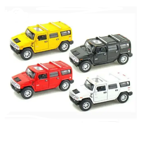KT5337W Hummer H2 SUV 2008 інерційна металева машинка KINSMART (4 кольори)