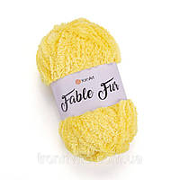Пряжа для вязания Alize Fable Fur. 100 г. 100 м. Цвет - желтый 984