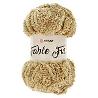 Пряжа для вязания Alize Fable Fur. 100 г. 100 м. Цвет - бежевый 968