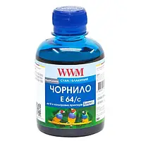 Чернила для принтера WWM E64 Epson L110/L210/L355 200 мл Cyan (E64/C)