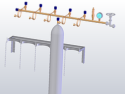 Азотна рампа на 5 балонів