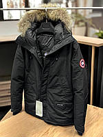 Пуховик Canada Goose чорний <unk> Чоловічі брендові куртки Канада Гусс